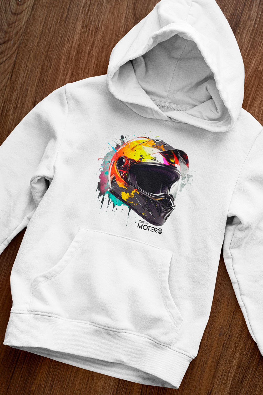 Sudadera unisex blanca diseño 17