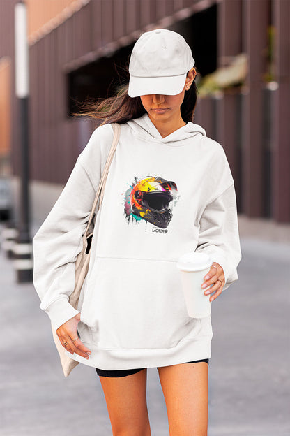 Sudadera unisex blanca diseño 17