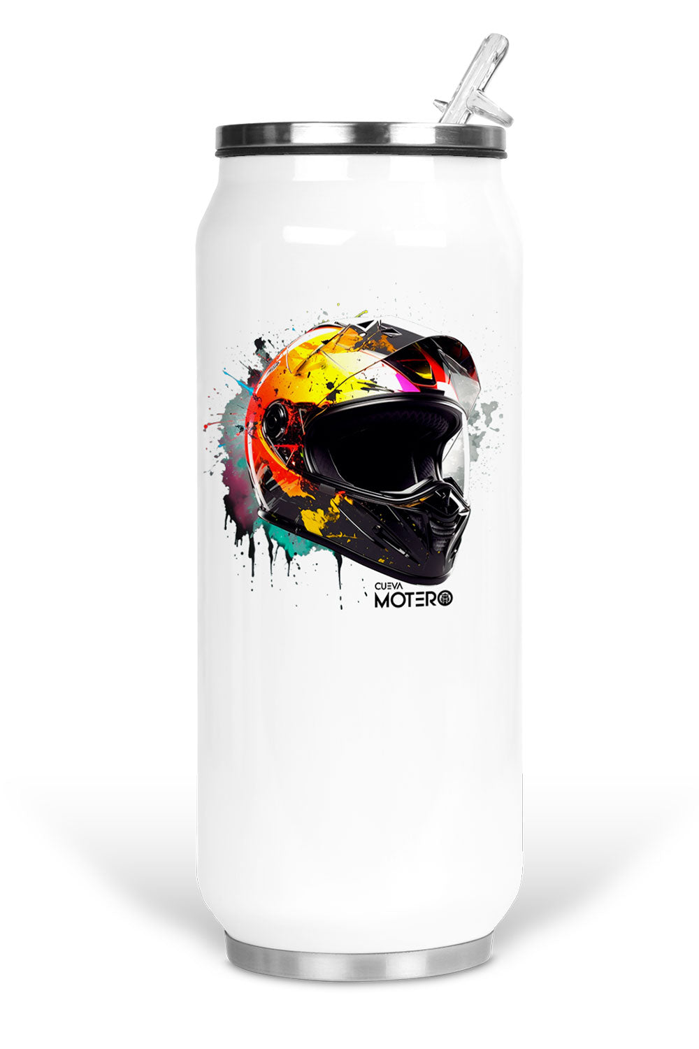 Termo de acero tipo lata de 450 ml con Diseño 17