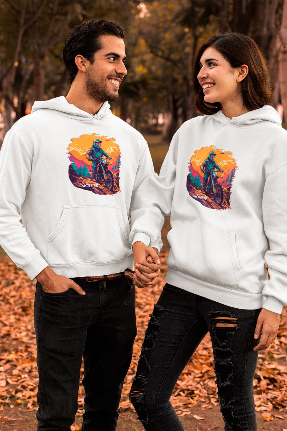 Sudadera unisex blanca diseño 2