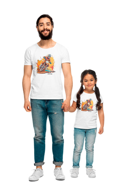 Playera poliéster blanca para niños diseño 5