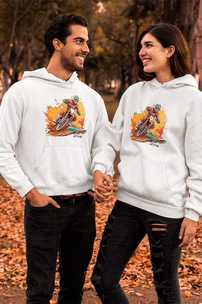 Sudadera unisex blanca diseño 5