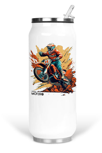 Termo de acero tipo lata de 450 ml con Diseño 6