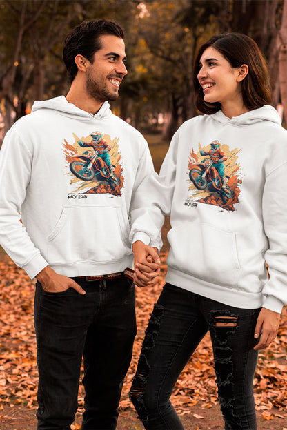 Sudadera unisex blanca diseño 6