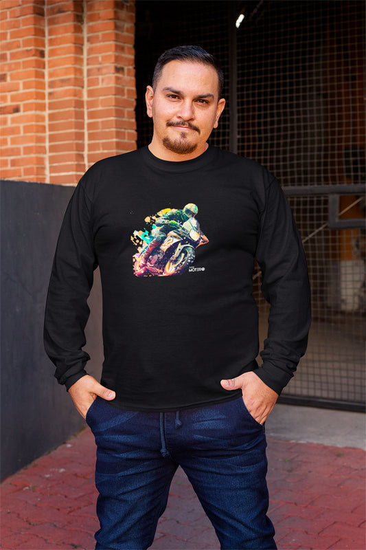 Playera hombre manga larga de algodón Diseño 91