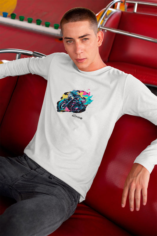 Playera hombre manga larga de algodón Diseño 99