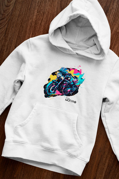 Sudadera unisex blanca diseño 99