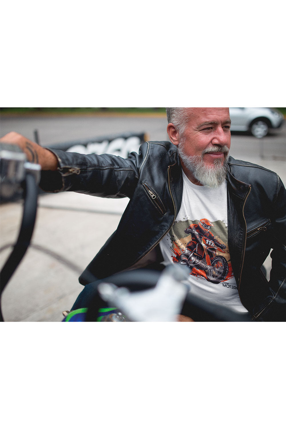 Playera de poliéster blanca para hombre Diseño 9