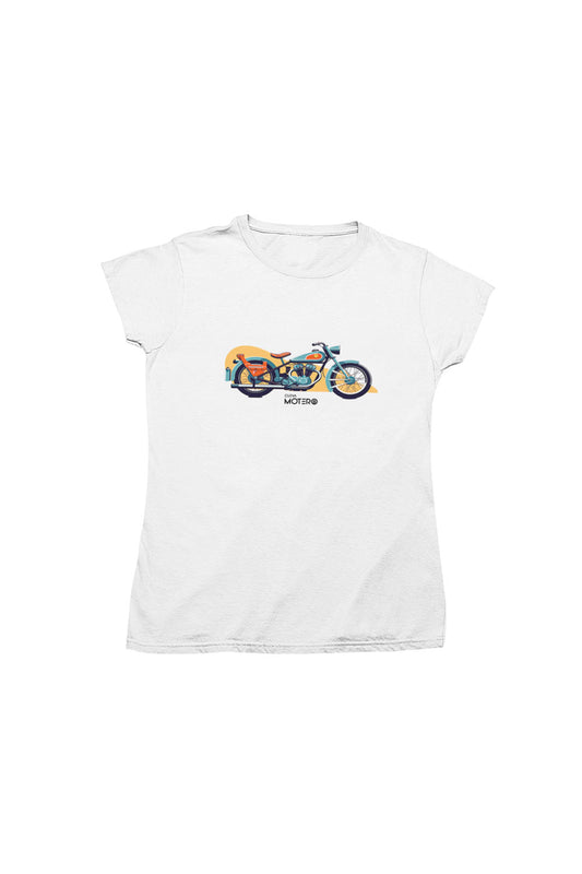 Playera poliéster blanca para mujer diseño 1