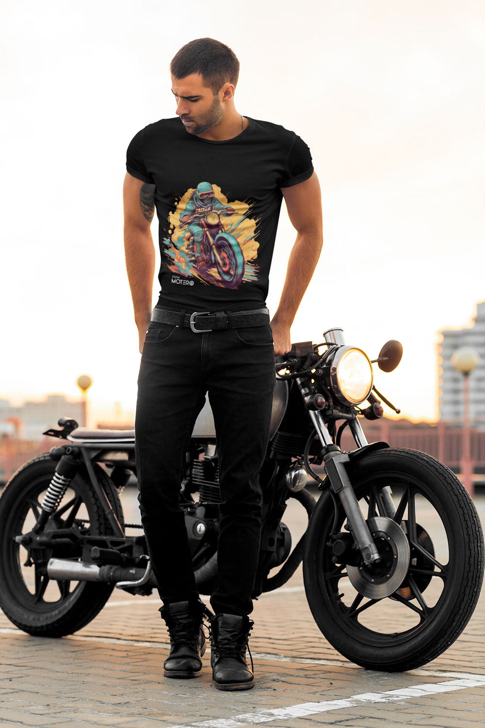 Playera de algodón para hombre diseño 4